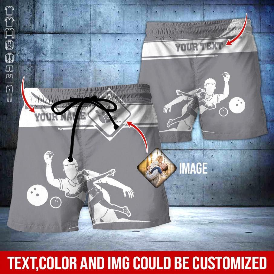 Custom Bowling Aloha Hawaiian Shirt - Colorful Men & Women Playing Bowling Personalized Name Hawaiian Shirt For Men & Women, Bowling Lover - Amzanimalsgift