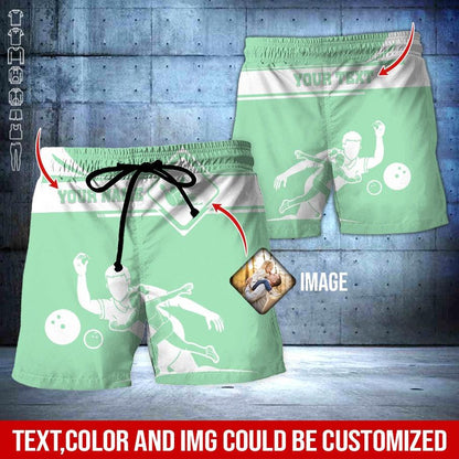 Custom Bowling Aloha Hawaiian Shirt - Colorful Men & Women Playing Bowling Personalized Name Hawaiian Shirt For Men & Women, Bowling Lover - Amzanimalsgift