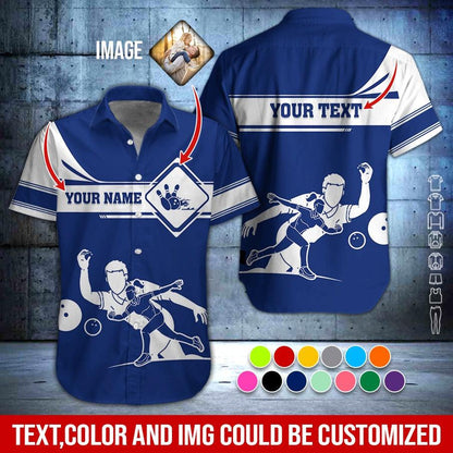 Custom Bowling Aloha Hawaiian Shirt - Cool Men & Women Playing Bowling Personalized Name Hawaiian Shirt For Men & Women, Bowling Lover - Amzanimalsgift