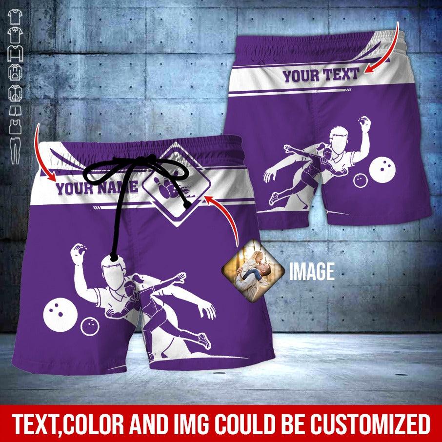 Custom Bowling Aloha Hawaiian Shirt - Cool Men & Women Playing Bowling Personalized Name Hawaiian Shirt For Men & Women, Bowling Lover - Amzanimalsgift