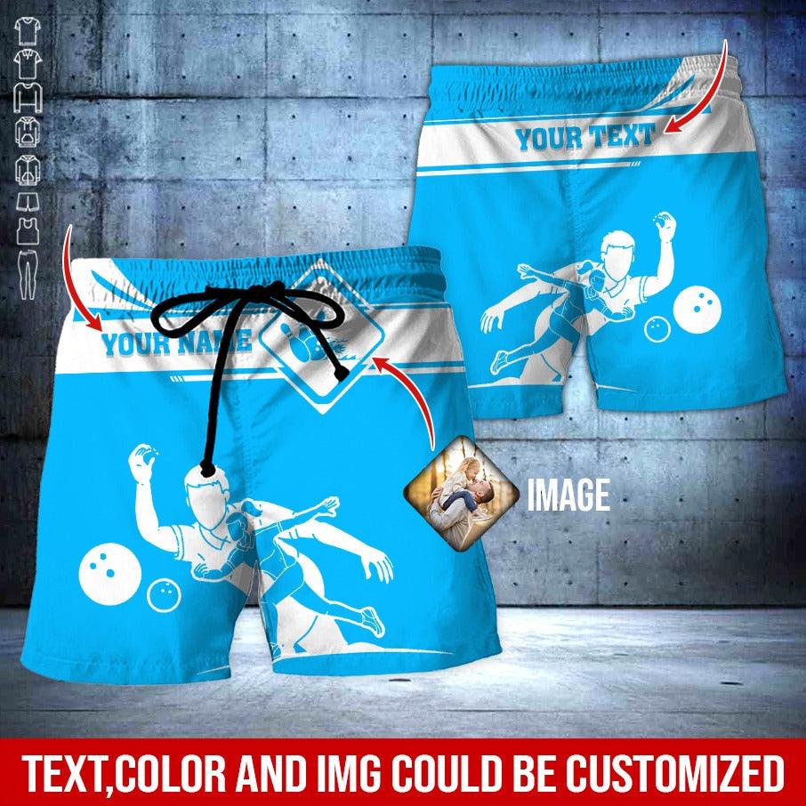 Custom Bowling Aloha Hawaiian Shirt - Men & Women Playing Bowling Personalized Name Hawaiian Shirt For Men & Women, Bowling Lover - Amzanimalsgift