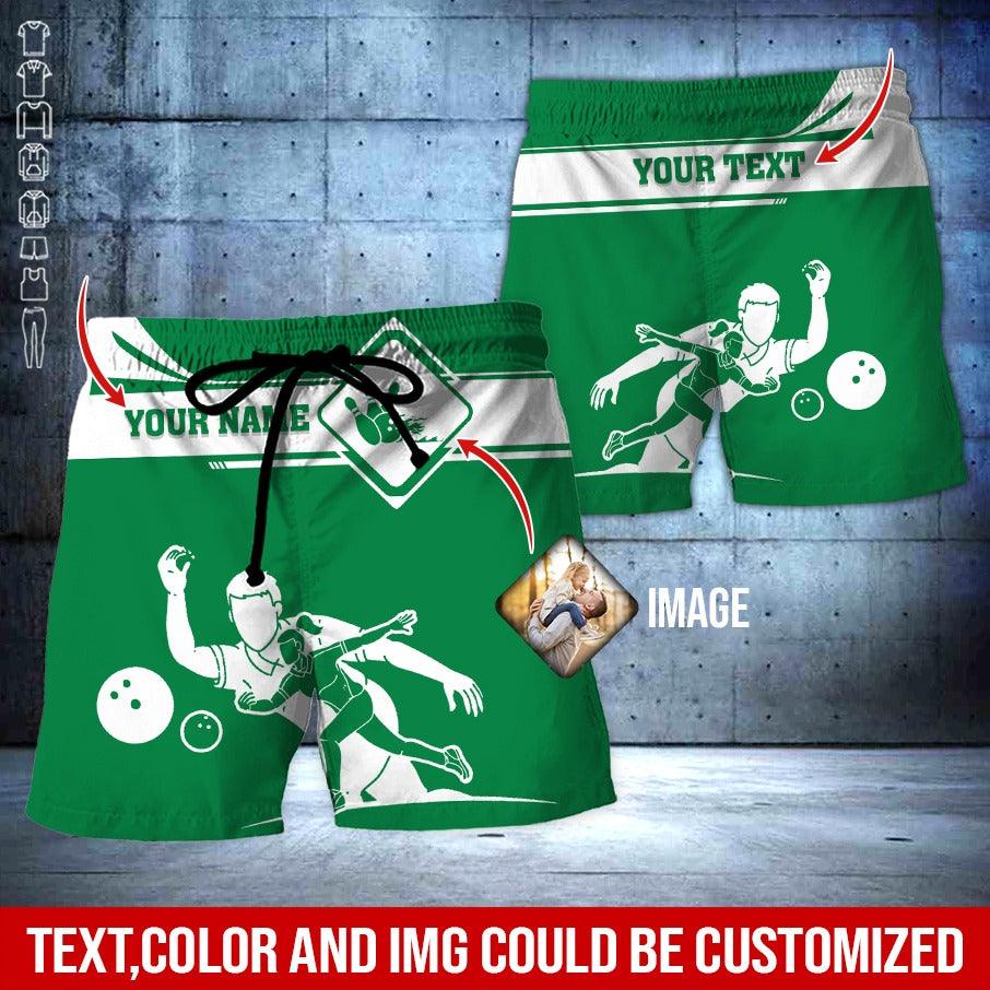 Custom Bowling Aloha Hawaiian Shirt - Men & Women Playing Bowling Personalized Name Hawaiian Shirt For Men & Women, Bowling Lover - Amzanimalsgift