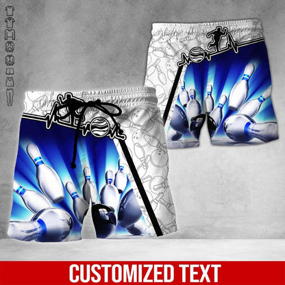 Custom Bowling Aloha Hawaiian Shirt - Men Playing Bowling And Bowling Pattern Personalized Name Hawaiian Shirt For Men & Women, Bowling Lover - Amzanimalsgift