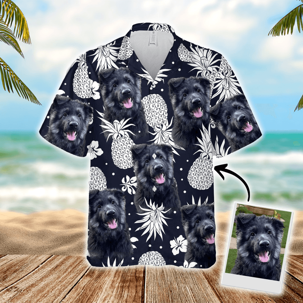 Custom Hawaiian Shirts With Pet Face, Dog Cat Floral Hawaiian