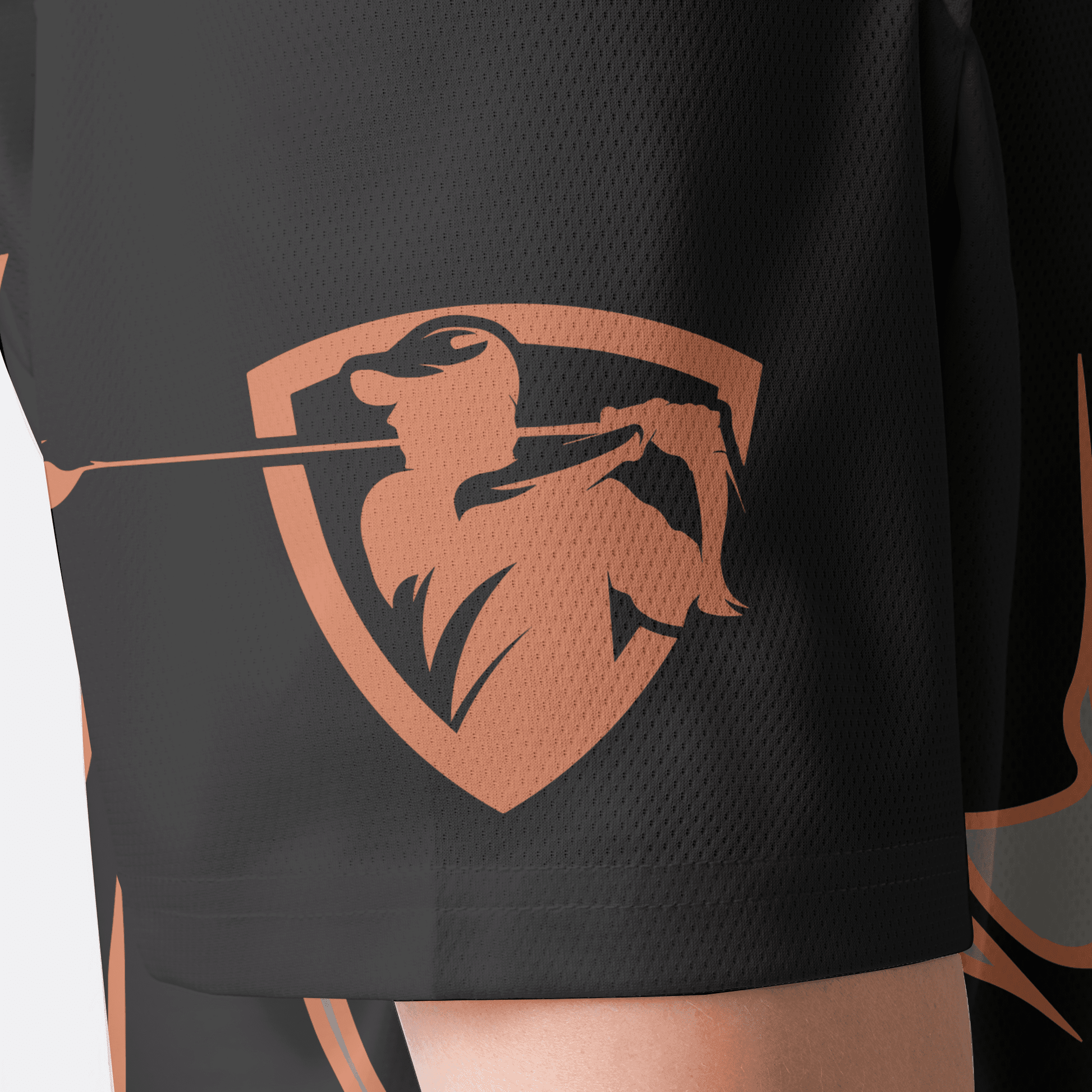 Custom Golf Men Polo Shirt - Skull Orange Camouflage Golf Polo Shirt, Streetwear Camo Golf Shirt For Men, Best Polo Shirt For Men, Golfers - Amzanimalsgift