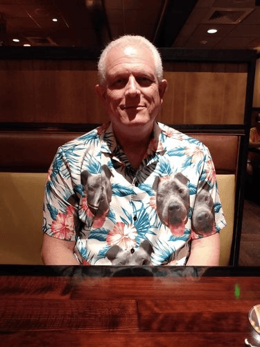 Custom Hawaiian Shirt With Dog Face - Leaves & Flowers Pattern White Color Aloha Shirt- Personalized Hawaiian Shirt For Men & Women, Dog Lovers - Amzanimalsgift