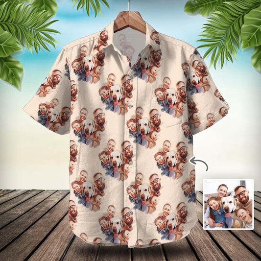 Custom Moments Aloha Hawaii Shirt - Custom Photo The Most Meaningful Moment Personalized Hawaiian Shirt For Summer - Perfect Gift For Friend, Family - Amzanimalsgift