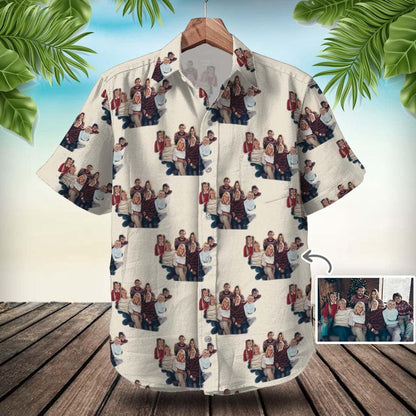 Custom Moments Aloha Hawaii Shirt - Custom Photo The Most Meaningful Moment Personalized Hawaiian Shirt For Summer - Perfect Gift For Friend, Family - Amzanimalsgift