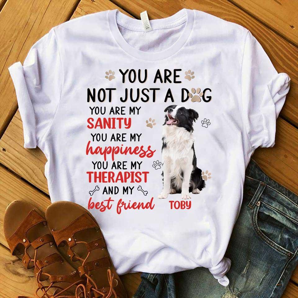 Custom Pet Dog Unisex T Shirt - Customize Name & Photo You Are Not Just a Dog Personalized Unisex T Shirt - Gift For Dog Lovers, Friend, Family - Amzanimalsgift