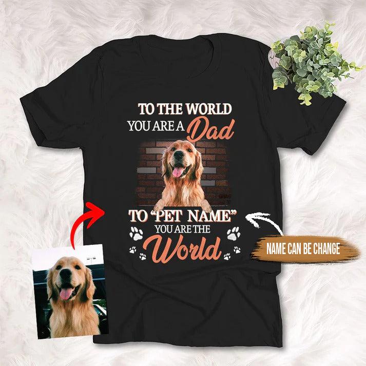 Custom Pet Dog Unisex T Shirt - Pet Portrait Unisex T-shirt Special Personalized Unisex T Shirt - Gift For Dog Lovers, Friend, Family - Amzanimalsgift