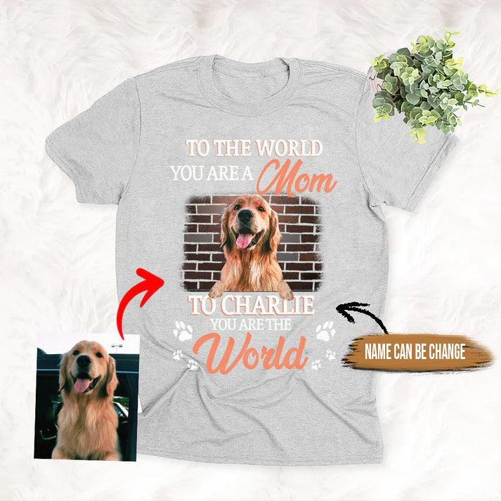 Custom Pet Dog Unisex T Shirt - Pet Portrait Unisex T-shirt Special Personalized Unisex T Shirt - Gift For Dog Lovers, Friend, Family - Amzanimalsgift