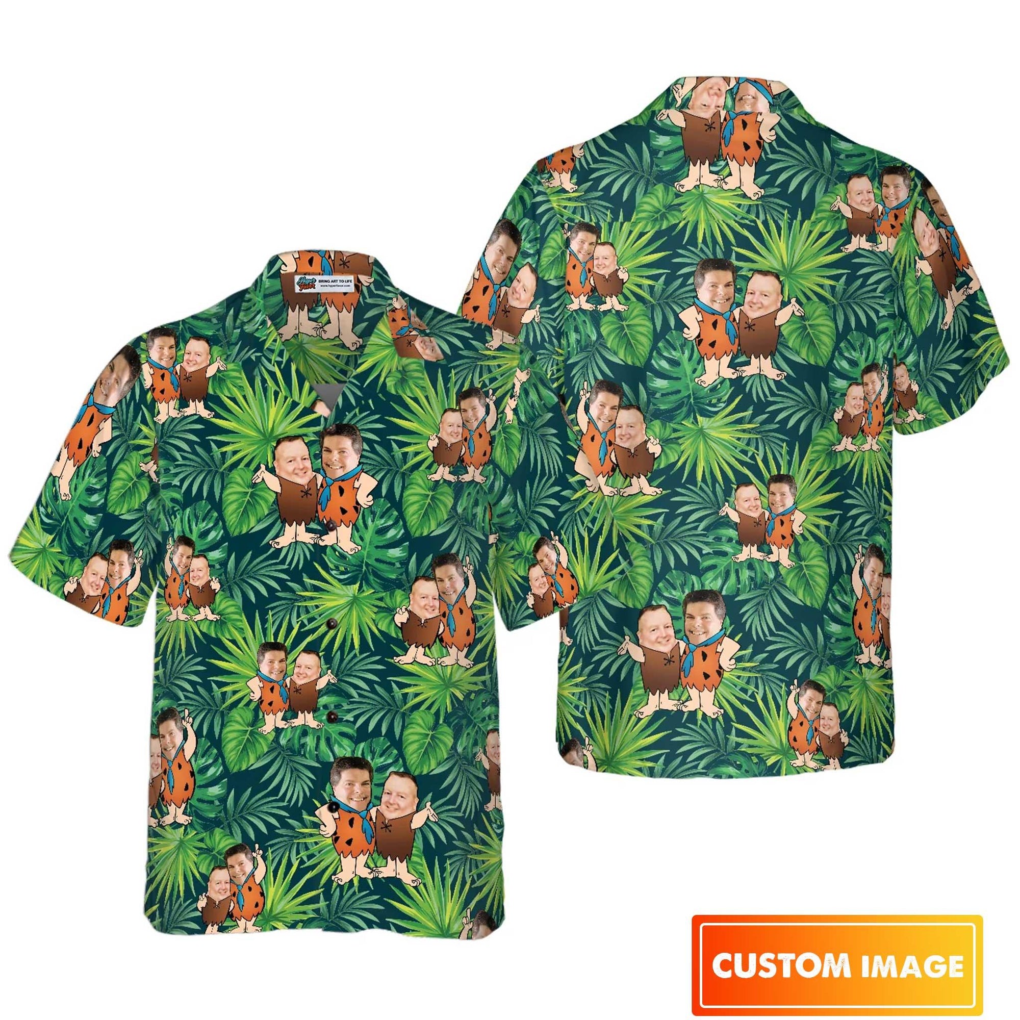 Customize Cartoon Aloha Hawaiian Shirt For Summer, Custom Photo Tropical Personalized Hawaiian Shirt For Men Women, Best Gift For Friend, Family, Team - Amzanimalsgift
