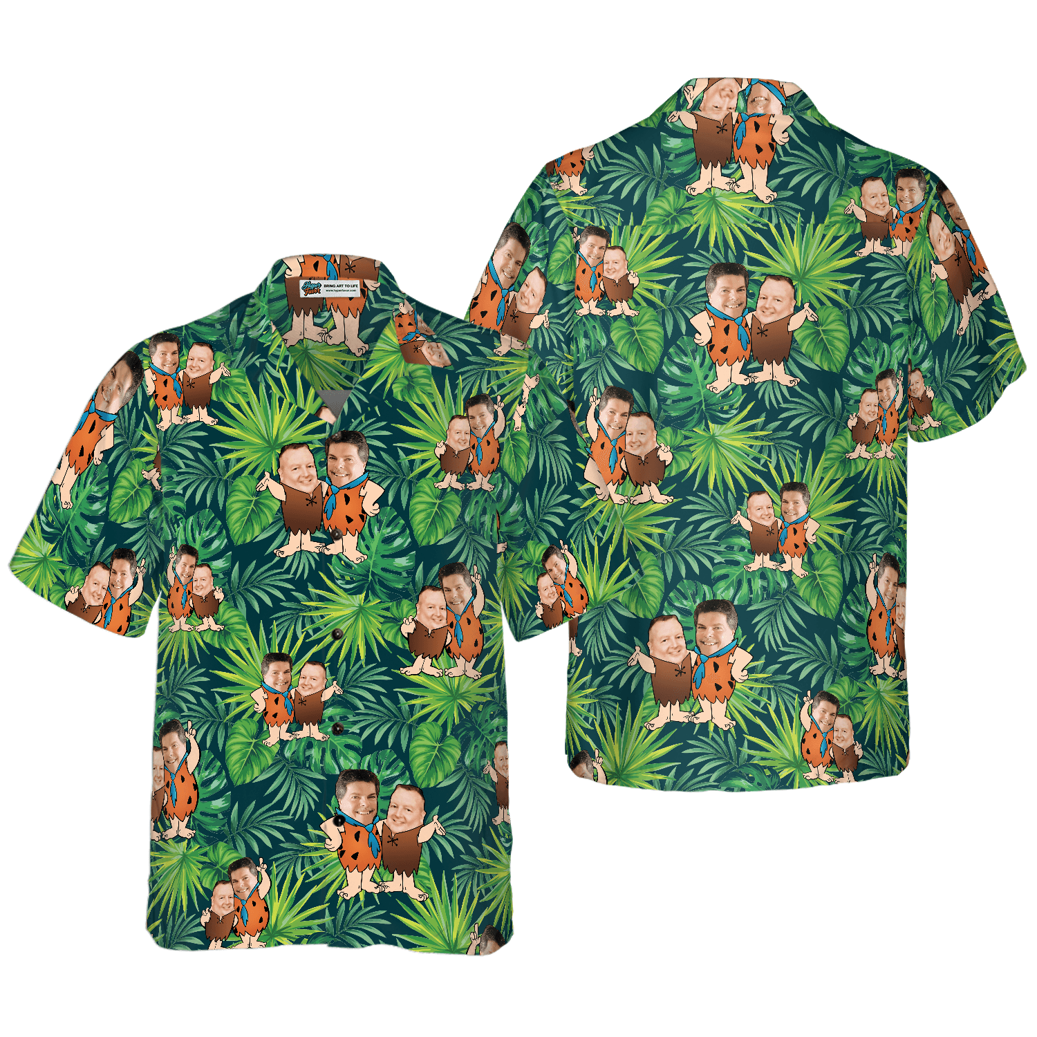 Customize Cartoon Aloha Hawaiian Shirt For Summer, Custom Photo Tropical Personalized Hawaiian Shirt For Men Women, Best Gift For Friend, Family, Team - Amzanimalsgift