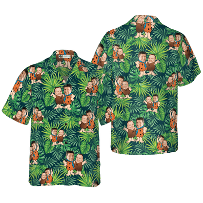 Customize Cartoon Aloha Hawaiian Shirt For Summer, Custom Photo Tropical Personalized Hawaiian Shirt For Men Women, Best Gift For Friend, Family, Team - Amzanimalsgift