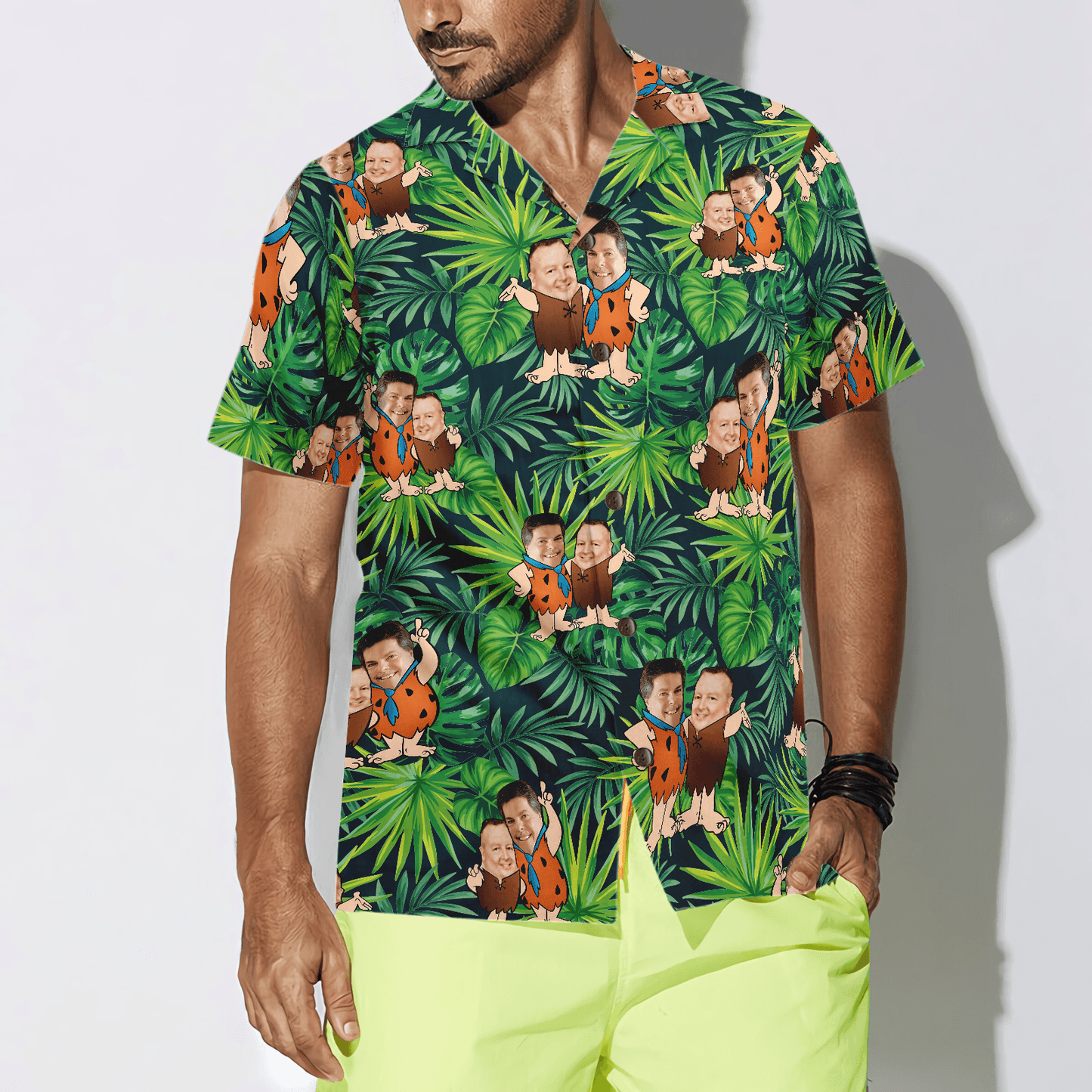 Customize Cartoon Aloha Hawaiian Shirt For Summer, Custom Photo Tropical Personalized Hawaiian Shirt For Men Women, Best Gift For Friend, Family, Team - Amzanimalsgift