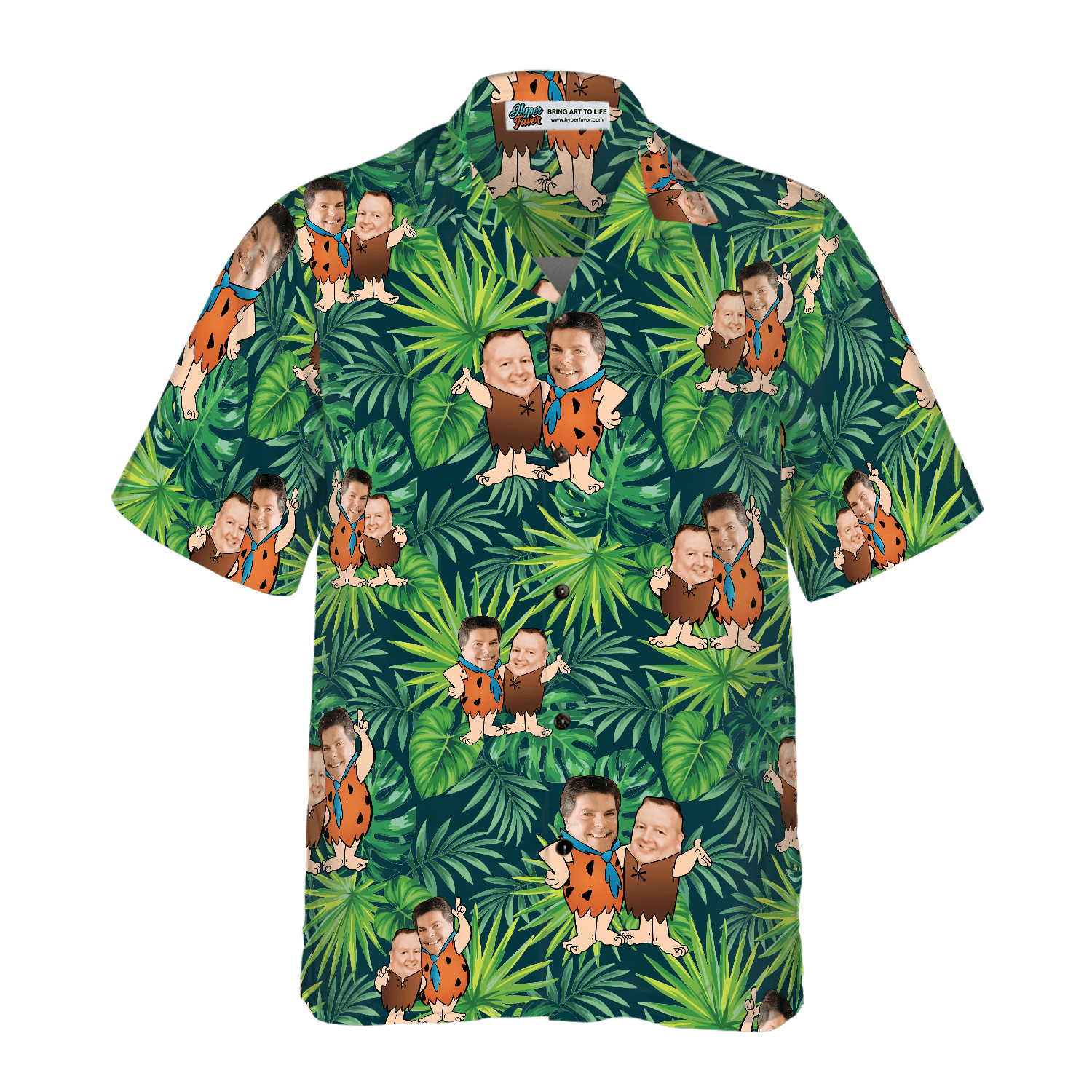 Customize Cartoon Aloha Hawaiian Shirt For Summer, Custom Photo Tropical Personalized Hawaiian Shirt For Men Women, Best Gift For Friend, Family, Team - Amzanimalsgift