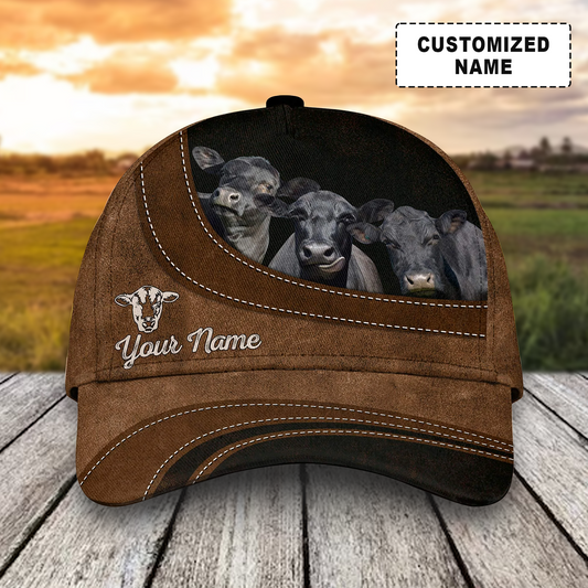 Customized Black Angus Cattle Cow Caps, Multi Style Dairy Animals Farm Hats, Best Hat For Men Women Farmer