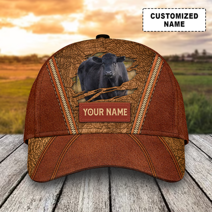 Customized Black Angus Cattle Cow Caps, Multi Style Dairy Animals Farm Hats, Best Hat For Men Women Farmer