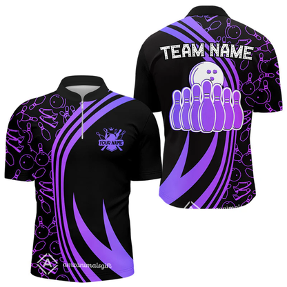 Customized Bowling Team Jersey Neon Multicolor Bowling Uniforms Jersey With Name And Team Name For Team League Bowlers