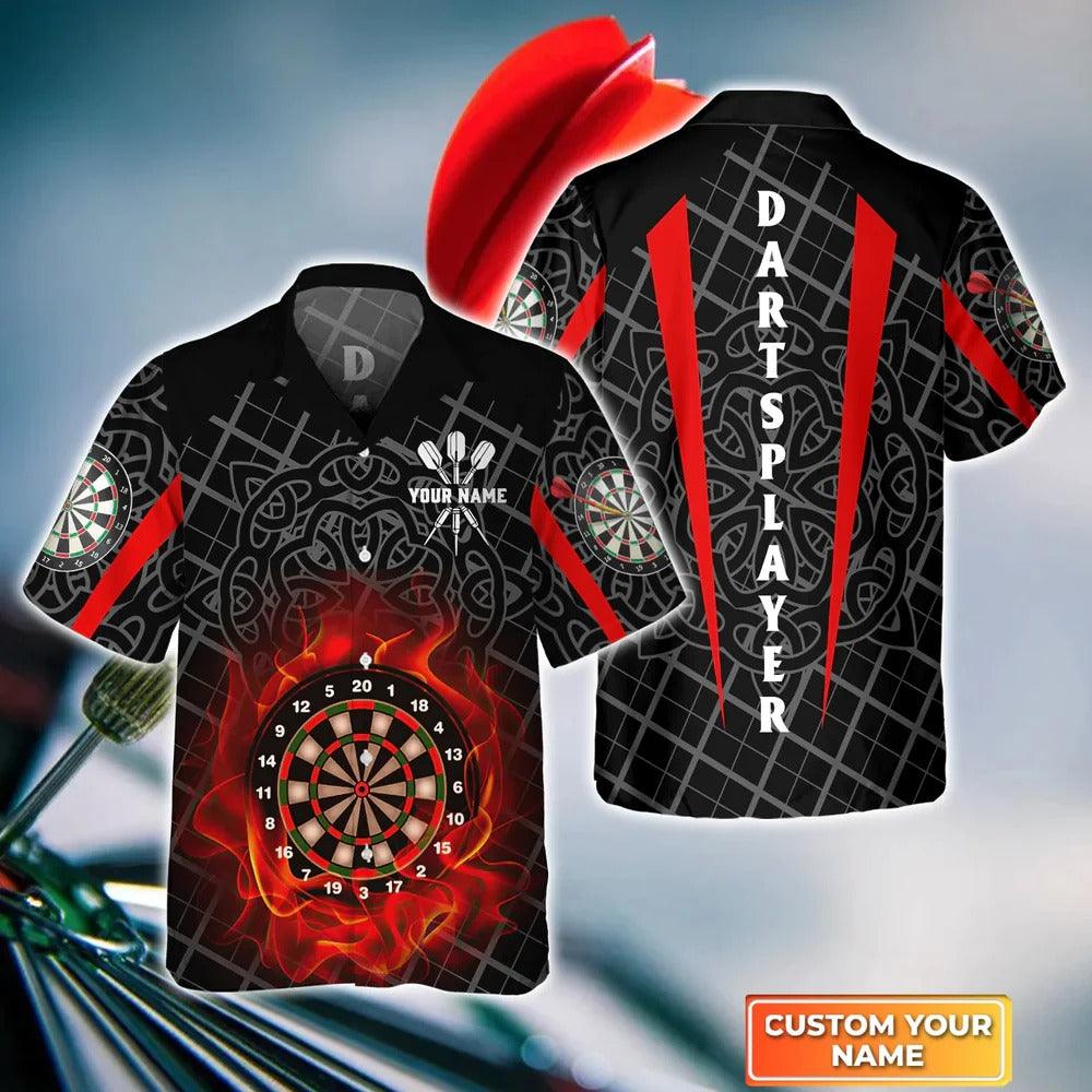 Customized Darts Hawaiian Shirt, Addict Celtic Pattern, Personalized Name Hawaiian Shirt For Men - Perfect Gift For Darts Lovers, Darts Players. - Amzanimalsgift