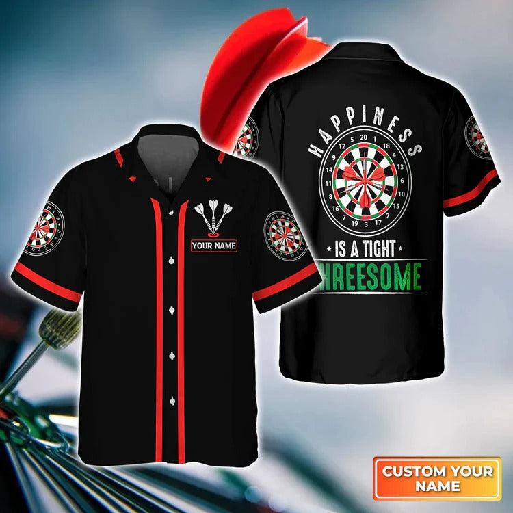 Customized Darts Hawaiian Shirt, Darts Aim Shoot Swear Repeat, Personalized Name Hawaiian Shirt For Men - Perfect Gift For Darts Lovers, Darts Players - Amzanimalsgift