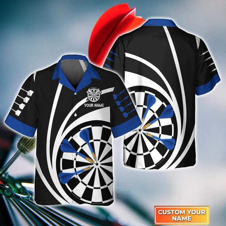 Customized Darts Hawaiian Shirt, Darts Eagle American, Personalized Name Hawaiian Shirt For Men - Perfect Gift For Darts Lovers, Darts Players - Amzanimalsgift
