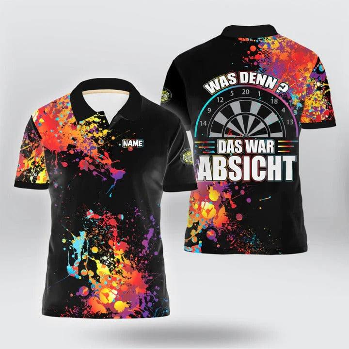 Customized Darts Polo Shirt, Best Shirt For Darts Players, Personalized Name Polo Shirt For Men - Perfect Gift For Darts Lovers, Darts Players - Amzanimalsgift