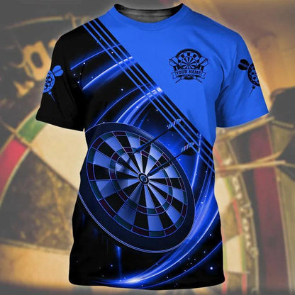 Customized Darts T Shirt, Darts Personalized Name T Shirt For Men - Perfect Gift For Darts Lovers, Darts Players - Amzanimalsgift