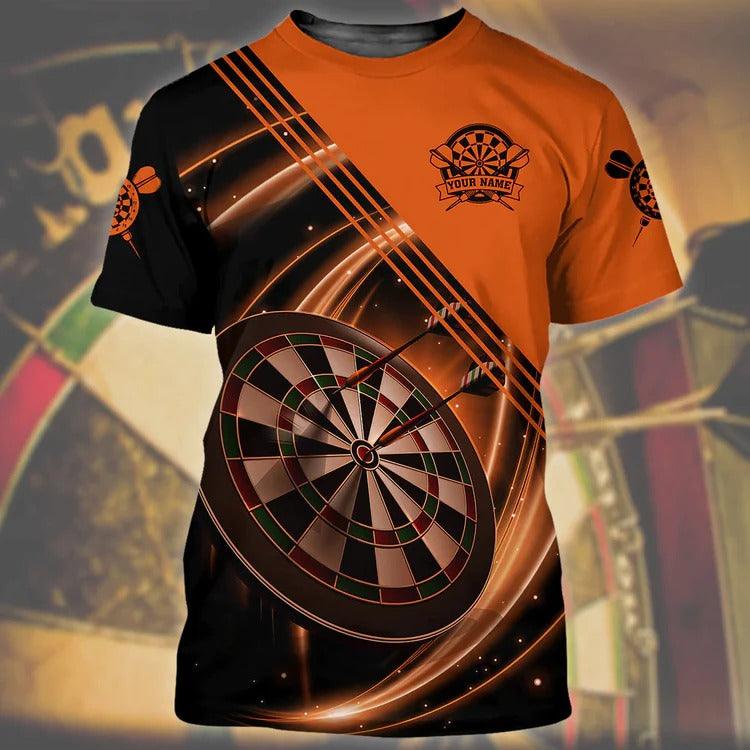 Customized Darts T Shirt, Darts Personalized Name T Shirt For Men - Perfect Gift For Darts Lovers, Darts Players - Amzanimalsgift