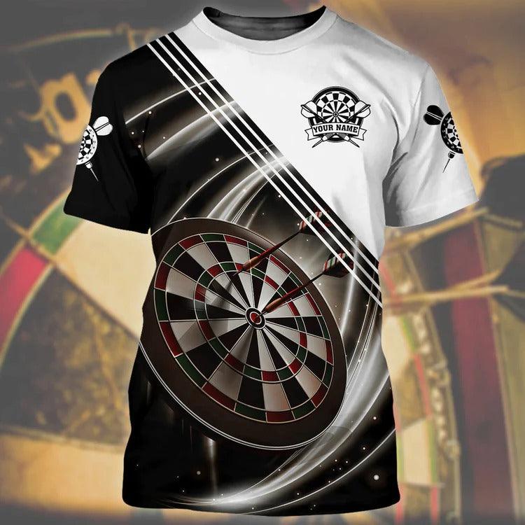 Customized Darts T Shirt, Darts Personalized Name T Shirt For Men - Perfect Gift For Darts Lovers, Darts Players - Amzanimalsgift