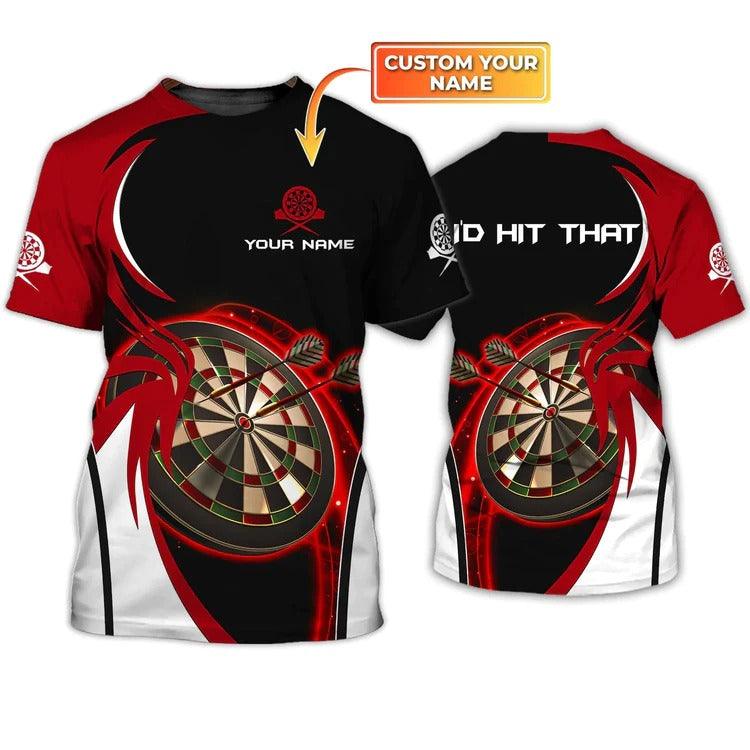 Customized Darts T Shirt, I'D Hit That Darts, Personalized Name T Shirt For Men And Women - Perfect Gift For Darts Lovers, Darts Players - Amzanimalsgift