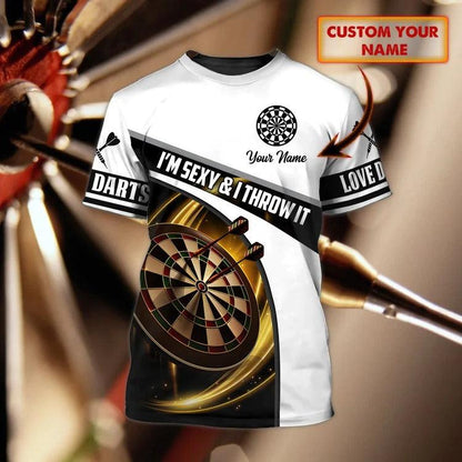 Customized Darts T Shirt, I'D Hit That Darts, Personalized Name T Shirt For Men And Women - Perfect Gift For Darts Lovers, Darts Players - Amzanimalsgift