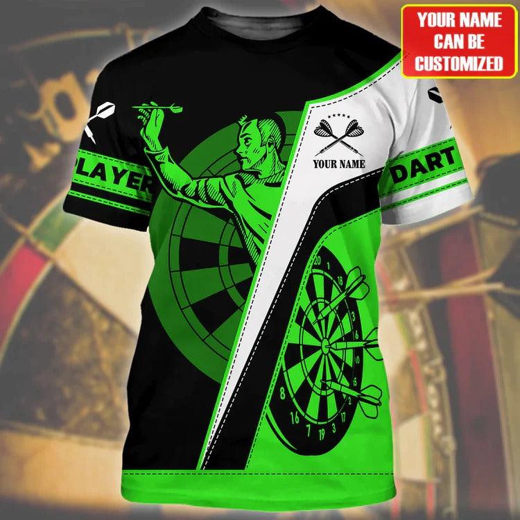 Customized Darts T Shirt, Personalized Name T Shirt For Men - Perfect Gift For Darts Lovers, Darts Players - Amzanimalsgift