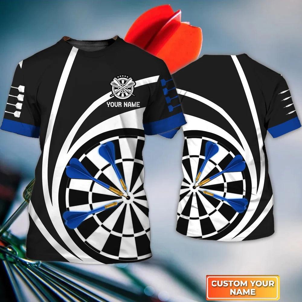 Customized Darts T Shirt, Whirly Darts, Personalized Name T Shirt For Men - Perfect Gift For Darts Lovers, Darts Players - Amzanimalsgift