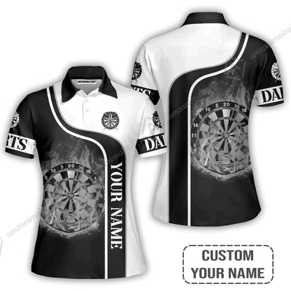 Customized Darts Sweatshirt, Personalized Darts Black And White Sweatshirt For Men And Women, Perfect Outfit For Darts Lovers, Darts Players
