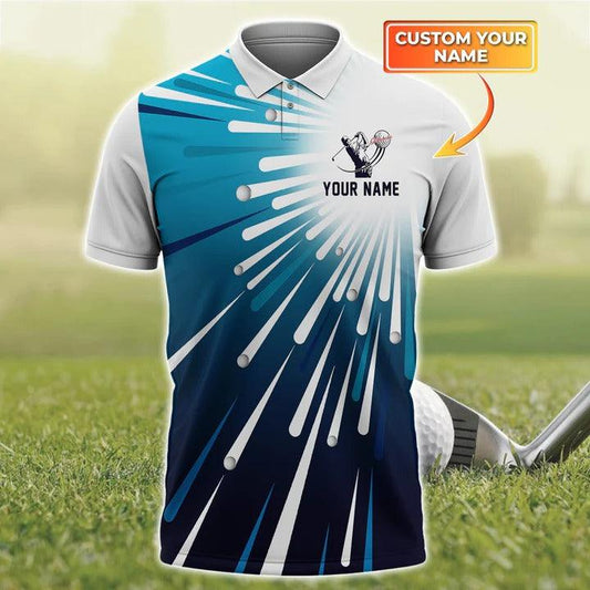 Customized Golf Men Polo Shirt, Golf, Personalized Name Polo Shirt For Men - Perfect Gift For Golf Lovers, Golfers - Amzanimalsgift