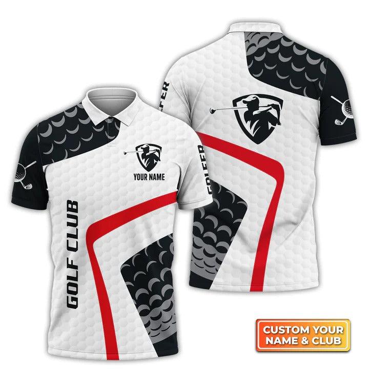 Customized Golf Men Polo Shirt, Graphic Golf Club, Personalized Name Polo Shirt For Men - Perfect Gift For Golf Lovers, Golfers - Amzanimalsgift