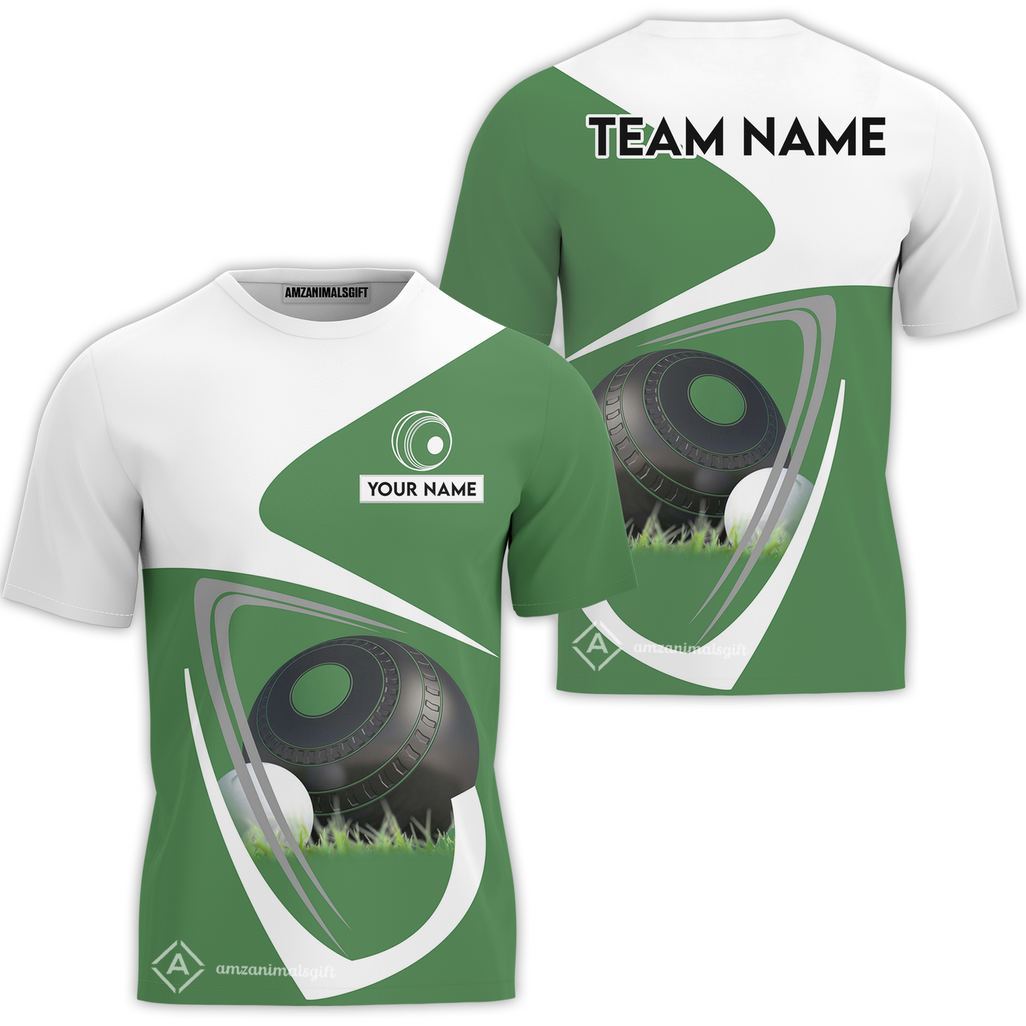 Customized Lawn Bowls Team Polo Shirt, Modern Lawn Bowls Team Polo Shirt Custom Name For Players