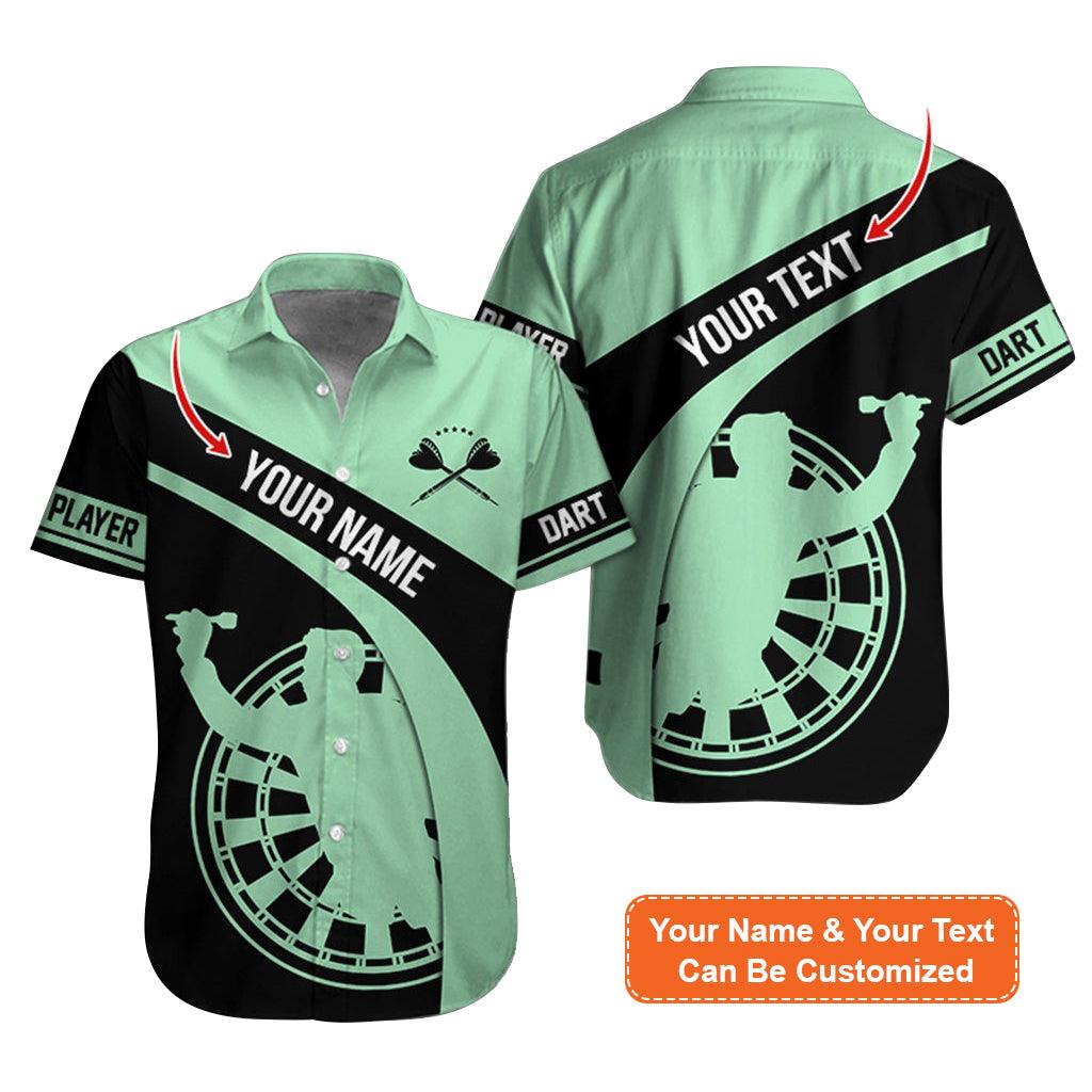 Customized Name & Text Darts Hawaiian Shirt, Darts Player Personalized Darts Hawaiian Shirts - Gift For Darts Lovers, Darts Players Uniforms - Amzanimalsgift