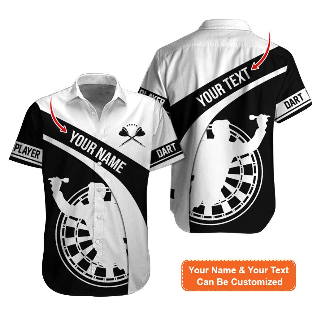 Customized Name & Text Darts Hawaiian Shirt, Darts Player Personalized Darts Hawaiian Shirts - Gift For Darts Lovers, Darts Players Uniforms - Amzanimalsgift