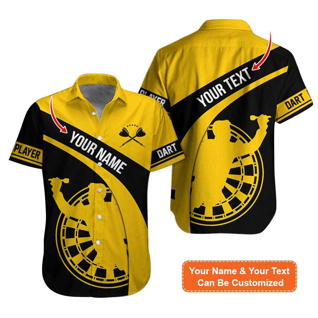 Customized Name & Text Darts Hawaiian Shirt, Darts Player Personalized Darts Hawaiian Shirts - Gift For Darts Lovers, Darts Players Uniforms - Amzanimalsgift