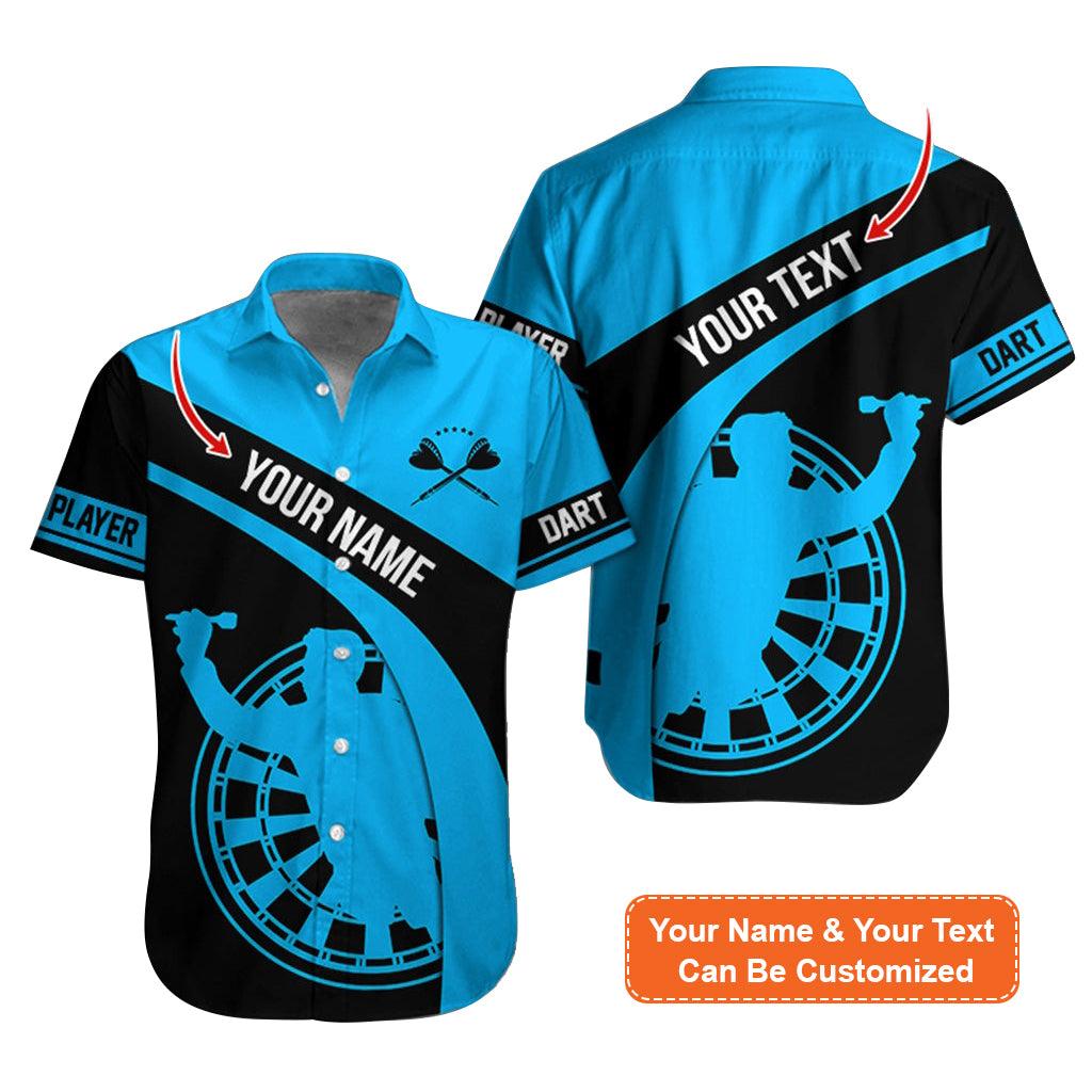 Customized Name & Text Darts Hawaiian Shirt, Darts Player Personalized Darts Hawaiian Shirts - Gift For Darts Lovers, Darts Players Uniforms - Amzanimalsgift