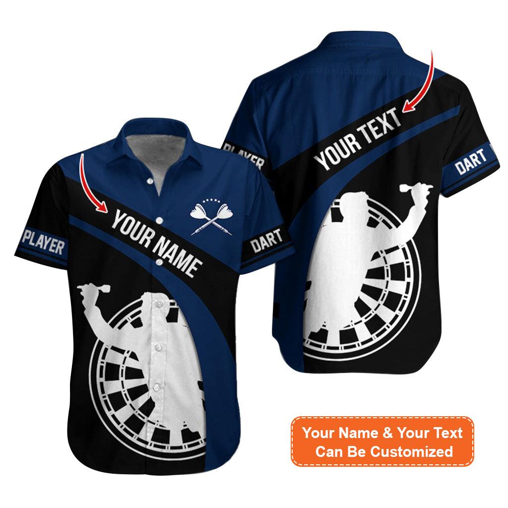 Customized Name & Text Darts Hawaiian Shirt, Darts Player Personalized Darts Hawaiian Shirts - Gift For Darts Lovers, Darts Players Uniforms - Amzanimalsgift