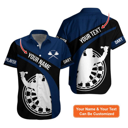 Customized Name & Text Darts Hawaiian Shirt, Darts Player Personalized Darts Hawaiian Shirts - Gift For Darts Lovers, Darts Players Uniforms - Amzanimalsgift