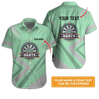 Customized Name & Text Darts Hawaiian Shirt, Personalized Darts Hawaiian Shirts For Team Uniforms - Gift For Darts Lovers, Darts Players Uniforms - Amzanimalsgift