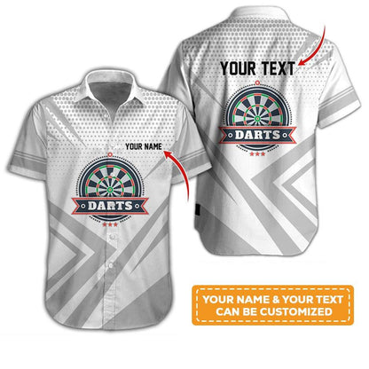 Customized Name & Text Darts Hawaiian Shirt, Personalized Darts Hawaiian Shirts For Team Uniforms - Gift For Darts Lovers, Darts Players Uniforms - Amzanimalsgift