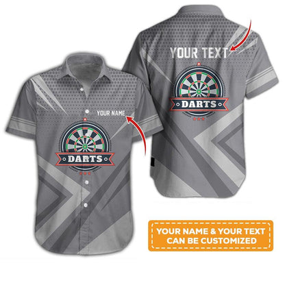 Customized Name & Text Darts Hawaiian Shirt, Personalized Darts Hawaiian Shirts For Team Uniforms - Gift For Darts Lovers, Darts Players Uniforms - Amzanimalsgift