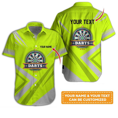 Customized Name & Text Darts Hawaiian Shirt, Personalized Darts Hawaiian Shirts For Team Uniforms - Gift For Darts Lovers, Darts Players Uniforms - Amzanimalsgift