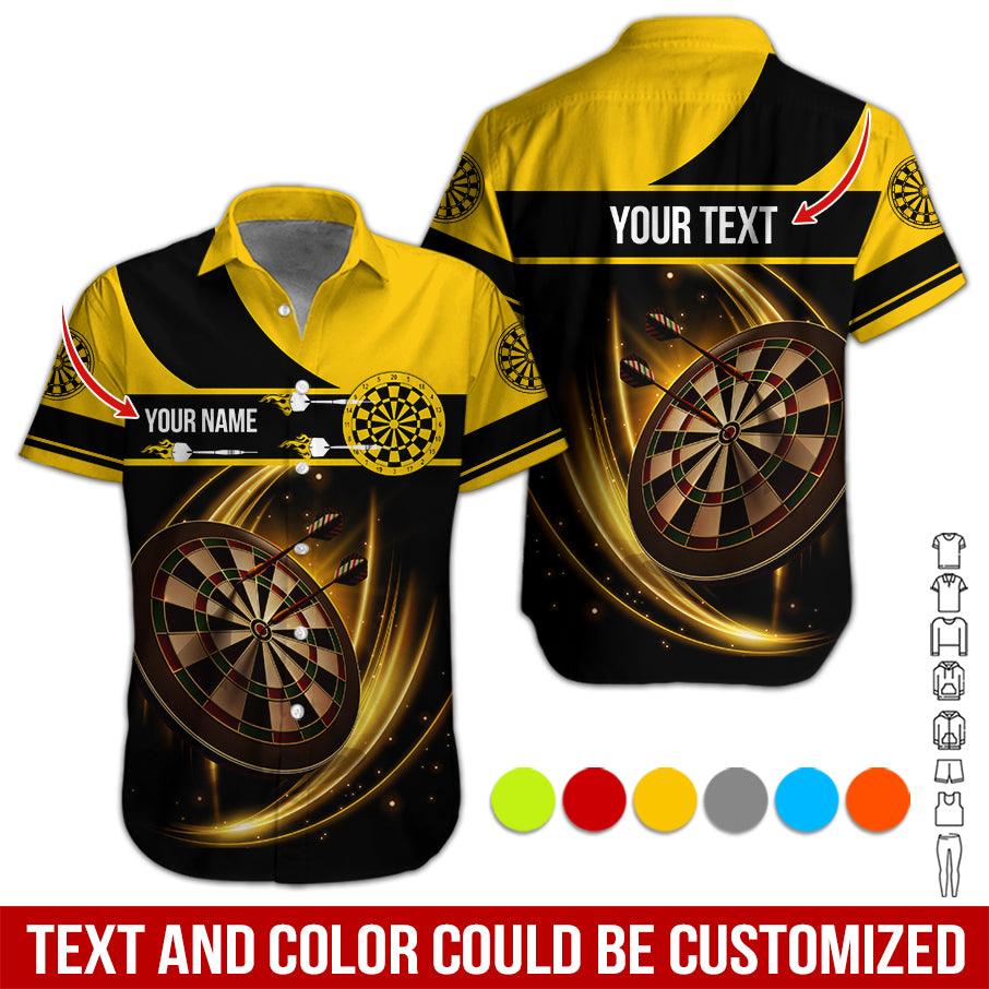 Customized Name & Text Darts Hawaiian Shirt, Personalized Darts Team Is My Life Hawaiian Shirts - Gift For Darts Lovers, Darts Players Uniforms - Amzanimalsgift