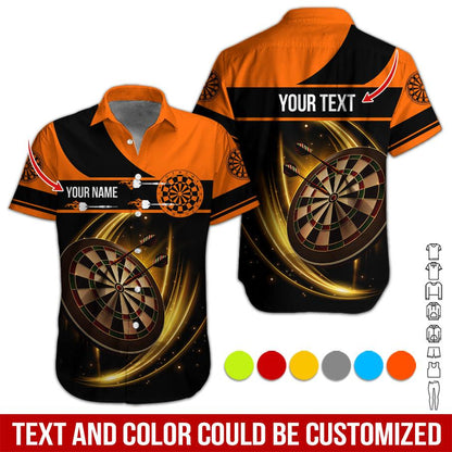 Customized Name & Text Darts Hawaiian Shirt, Personalized Darts Team Is My Life Hawaiian Shirts - Gift For Darts Lovers, Darts Players Uniforms - Amzanimalsgift